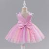 image:imageIDOPIP Toddler Baby Girls Shiny Butterfly Tutu Dress Princess Birthday Party Pageant Flower Girl Wedding VBackless DressesRainbow Pink  Star