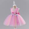 image:imageIDOPIP Toddler Baby Girls Shiny Butterfly Tutu Dress Princess Birthday Party Pageant Flower Girl Wedding VBackless DressesRainbow Pink  Star