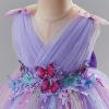 image:imageIDOPIP Toddler Baby Girls Shiny Butterfly Tutu Dress Princess Birthday Party Pageant Flower Girl Wedding VBackless DressesRainbow Purple  Star