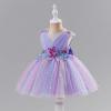 image:imageIDOPIP Toddler Baby Girls Shiny Butterfly Tutu Dress Princess Birthday Party Pageant Flower Girl Wedding VBackless DressesRainbow Purple  Star