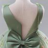 image:imageIDOPIP Toddler Baby Girls Shiny Butterfly Tutu Dress Princess Birthday Party Pageant Flower Girl Wedding VBackless DressesSage Green Floral