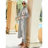 image:imageIDOPIP Muslim Burkini Swimsuits for Women Modest Islamic Arabic Swimwear Full Cover Hijab Top Pants Swimming Cap Bathing SuitGray
