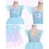 image:imageIDOPIP Toddler Baby Girls Shiny Butterfly Tutu Dress Princess Birthday Party Pageant Flower Girl Wedding Tulle Dresses 26TBlue