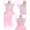 image:imageIDOPIP Toddler Baby Girls Shiny Butterfly Tutu Dress Princess Birthday Party Pageant Flower Girl Wedding Tulle Dresses 26TPink