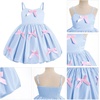 image:imageIDOPIP Toddler Girls Pink Bow Birthday Dress BubbleHem Princess Flower Girl Wedding Pageant Formal Party Dresses Photo ShootBlue