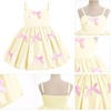 image:imageIDOPIP Toddler Girls Pink Bow Birthday Dress BubbleHem Princess Flower Girl Wedding Pageant Formal Party Dresses Photo ShootYellow