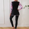 image:imageIDOPIP Muslim Swimsuits for Women Modest Burkini Swimwear Long Sleeve Rash Guard with Pants 2PCS Full Coverage Bathing SuitPink