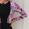 image:imageIDOPIP Muslim Swimsuits for Women Modest Burkini Swimwear Long Sleeve Rash Guard with Pants 2PCS Full Coverage Bathing SuitPink