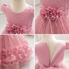 image:imageIDOPIP Toddler Girl Flower Girl Dress Lace Tulle Tutu Ball Gown for Wedding Birthday Baptism Photoshoot 15 YearsDusty Pink