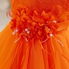 image:imageIDOPIP Toddler Girl Flower Girl Dress Lace Tulle Tutu Ball Gown for Wedding Birthday Baptism Photoshoot 15 YearsOrange