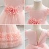 image:imageIDOPIP Toddler Girl Flower Girl Dress Lace Tulle Tutu Ball Gown for Wedding Birthday Baptism Photoshoot 15 YearsPink