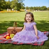 image:imageIDOPIP Toddler Girl Flower Girl Dress Lace Tulle Tutu Ball Gown for Wedding Birthday Baptism Photoshoot 15 YearsPurple