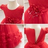 image:imageIDOPIP Toddler Girl Flower Girl Dress Lace Tulle Tutu Ball Gown for Wedding Birthday Baptism Photoshoot 15 YearsRed