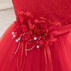 image:imageIDOPIP Toddler Girl Flower Girl Dress Lace Tulle Tutu Ball Gown for Wedding Birthday Baptism Photoshoot 15 YearsRed