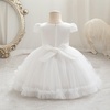 image:imageIDOPIP Toddler Girl Flower Girl Dress Lace Tulle Tutu Ball Gown for Wedding Birthday Baptism Photoshoot 15 YearsWhite