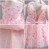 image:imageIDOPIP Flower Girl Dress Toddler Birthday Dress 3D Butterfly Bowknot Tulle Tutu Sundress for Wedding Party Casual 310 YearsPink