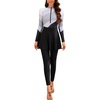 image:imageIDOPIP Muslim Burkini Swimsuits for Womens One Piece Swimsuit with Beach Skirt Pants Rash Guard Set 3PCS Modest Bathing SuitBlack