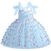image:imageIDOPIP Flower Girl Dress Toddler Birthday Dress 3D Butterfly Bowknot Tulle Tutu Sundress for Wedding Party Casual 310 YearsBlue