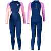 image:imageIDOPIP Girls One Piece Swimsuit Long Sleeve Rash Guard Swimwear UV Protection Full Coverage Bathing Suit for Kids 312 YearsPurple