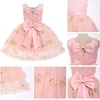 image:imageIDOPIP Toddler Flower Girl Dress Floral Bowknot Princess Birthday Pageant Wedding Party Dresses VBackless Tulle Formal GownPink