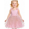 image:imageIDOPIP Toddler Princess Dress Fairy Birthday Tulle Glitter Dresses for Baby Girl Bow Tie Strap Tutu Gown for Party WeddingPink