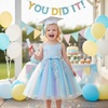 image:imageIDOPIP Toddler Baby Girl Birthday Dress Sequins Lace Rainbow Tulle Dress Graduation Wedding Party Pageant Dresses 27 YearsRainbow Blue