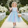 image:imageIDOPIP Toddler Baby Girl Birthday Dress Sequins Lace Rainbow Tulle Dress Graduation Wedding Party Pageant Dresses 27 YearsRainbow Blue