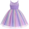image:imageIDOPIP Toddler Baby Girl Birthday Dress Sequins Lace Rainbow Tulle Dress Graduation Wedding Party Pageant Dresses 27 YearsRainbow Purple