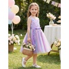 image:imageIDOPIP Toddler Baby Girl Birthday Dress Sequins Lace Rainbow Tulle Dress Graduation Wedding Party Pageant Dresses 27 YearsRainbow Purple