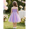 image:imageIDOPIP Toddler Baby Girl Birthday Dress Sequins Lace Rainbow Tulle Dress Graduation Wedding Party Pageant Dresses 27 YearsRainbow Purple