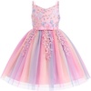 image:imageIDOPIP Toddler Baby Girl Birthday Dress Sequins Lace Rainbow Tulle Dress Graduation Wedding Party Pageant Dresses 27 YearsRainbow Pink