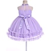 image:imageIDOPIP Toddler Girls Birthday Dress Wedding Party Pageant Dress 16 Years  Wedding Flower Girl Dress Sleeveless Pearl Halter Glitters Flounce Tulle Tutu Dress Girls Formal Dress Party Ball GownPurple
