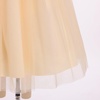 image:imageIDOPIP Embroidery Flower Girl Lace Dress for Kid Wedding Pageant Tulle Gown  Little Big Girls Formal Party First Communion Dresses Toddler Birthday Princess Bridesmaid Backless Bowknot Maxi Tulle GownApricot