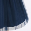 image:imageIDOPIP Embroidery Flower Girl Lace Dress for Kid Wedding Pageant Tulle Gown  Little Big Girls Formal Party First Communion Dresses Toddler Birthday Princess Bridesmaid Backless Bowknot Maxi Tulle GownNavy Blue