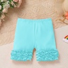 image:imageIDOPIP Toddler Girls Back to School Outfit Preschool Shirt  Icing Ruffle Shorts 2PCS Kids First Day of Kindergarten ClothesBlue