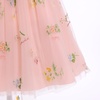 image:imageIDOPIP Embroidery Flower Girl Lace Dress for Kids Wedding Pageant Party First Communion Dresses Princess Bridesmaid Maxi GownPink Floral