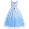 image:imageIDOPIP Flower Girl Dress for Wedding Formal Pageant Dresses for Girls Junior Bridesmaid First Communion Birthday Tulle GownBlue
