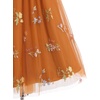 image:imageIDOPIP Flower Girl Dress for Wedding Formal Pageant Dresses for Girls Junior Bridesmaid First Communion Birthday Tulle GownBurnt Orange