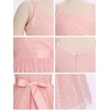 image:imageIDOPIP Flower Girl Dress for Wedding Formal Pageant Dresses for Girls Junior Bridesmaid First Communion Birthday Tulle GownPink
