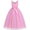 image:imageIDOPIP Flower Girl Dress for Wedding Formal Pageant Dresses for Girls Junior Bridesmaid First Communion Birthday Tulle GownRainbow Pink