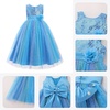 image:imageIDOPIP Girls Sequin Dress Sparkly Party Formal Pageant Birthday Wedding Flower Girl Dresses Sleeveless Rainbow Tulle GownsBlue