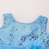 image:imageIDOPIP Girls Sequin Dress Sparkly Party Formal Pageant Birthday Wedding Flower Girl Dresses Sleeveless Rainbow Tulle GownsBlue