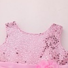 image:imageIDOPIP Girls Sequin Dress Sparkly Party Formal Pageant Birthday Wedding Flower Girl Dresses Sleeveless Rainbow Tulle GownsPink Rainbow