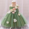 image:imageIDOPIP Toddler Baby Flower Girl Dress for Kids Wedding Pageant Party Prom Gown First Communion Birthday Tutu Tulle DressesGreen