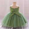 image:imageIDOPIP Toddler Baby Flower Girl Dress for Kids Wedding Pageant Party Prom Gown First Communion Birthday Tutu Tulle DressesGreen