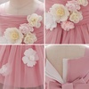 image:imageIDOPIP Toddler Baby Flower Girl Dress for Kids Wedding Pageant Party Prom Gown First Communion Birthday Tutu Tulle DressesPink