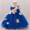 image:imageIDOPIP Toddler Baby Flower Girl Dress for Kids Wedding Pageant Party Prom Gown First Communion Birthday Tutu Tulle DressesRoyal Blue