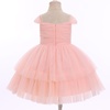 image:imageIDOPIP Toddler Baby Girls Birthday Dresses Shiny Floral Tulle Tutu Princess Pageant Dress Cake Smash Photo Shoot Outfit 16TPink