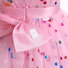 image:imageIDOPIP Toddler Flower Girl Dress Ruffle Tulle VBack Birthday Pageant Gown  Girls Bowknot VBackless Wedding Dress Baby 1st 2nd 3rd Birthday Dresses Tulle Tutu Party Princess Communion Formal Ball GownPink