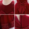 image:imageIDOPIP Toddler Flower Girl Dress Sequin Bowknot Tulle Party Dress 6M3T  Pageant Wedding Guest Dress Baby 1st 2nd 3rd Birthday Dress Ruffle Tulle Tutu Party Princess Communion Formal Ball GownWine Red